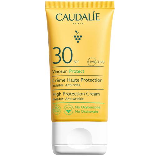 Caudalie Vinosun Protect High Protection Cream Spf30 Αντηλιακή Κρέμα Προσώπου, Λαιμού Υψηλής Προστασίας για Όλη την Οικογένεια 50ml